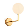 Aplica moderna alama abajur din sticla opal 1xG9/60W Feme 1932 Jupiter
